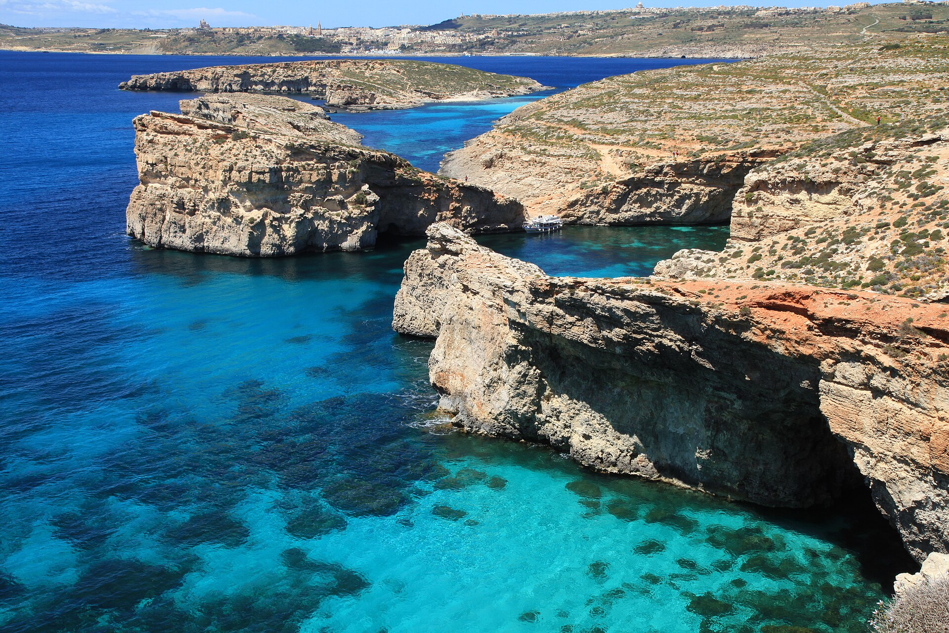 Blue Lagoon na wyspie Comino
